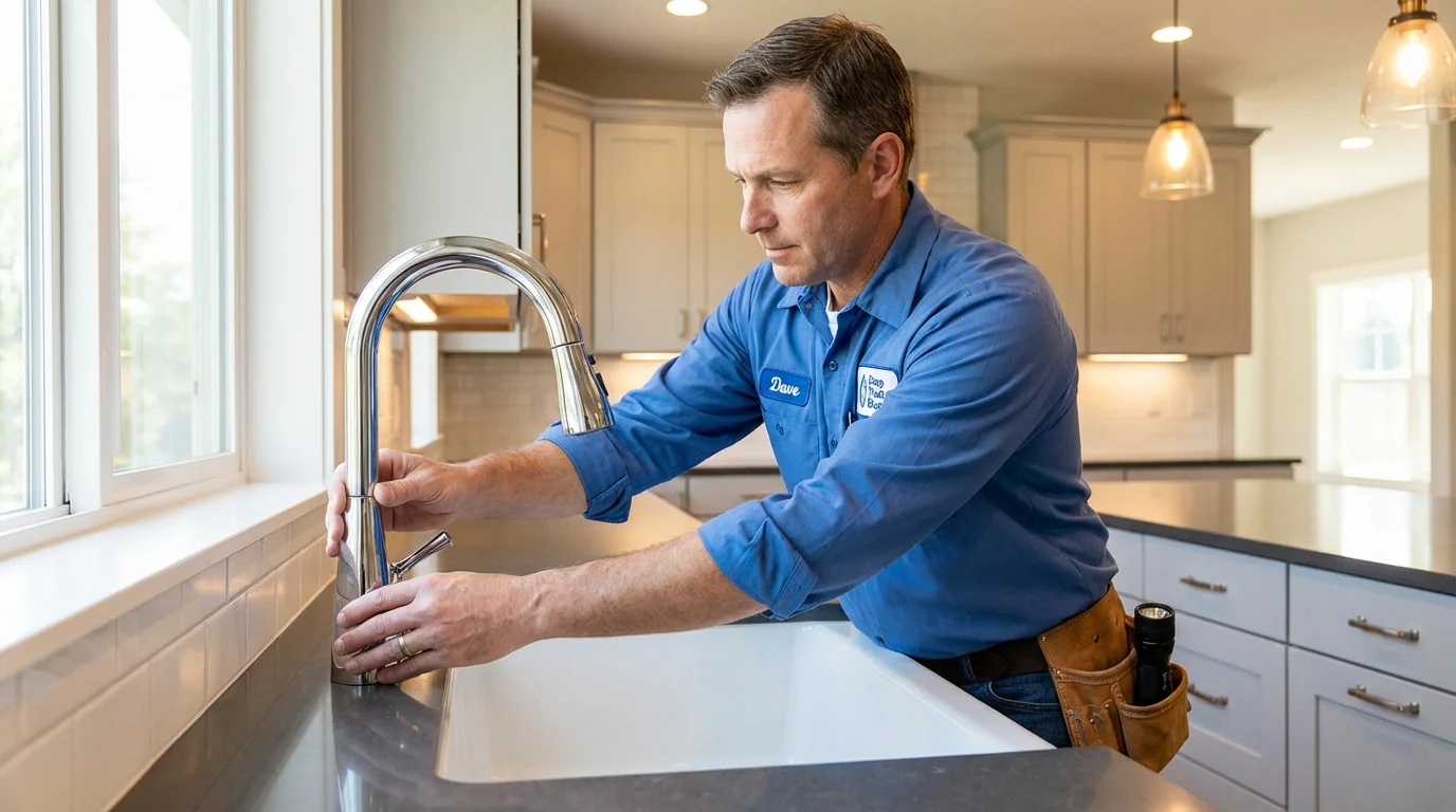 Kitchen faucet installation by Johns Plumbing LLC in Lithia Springs
